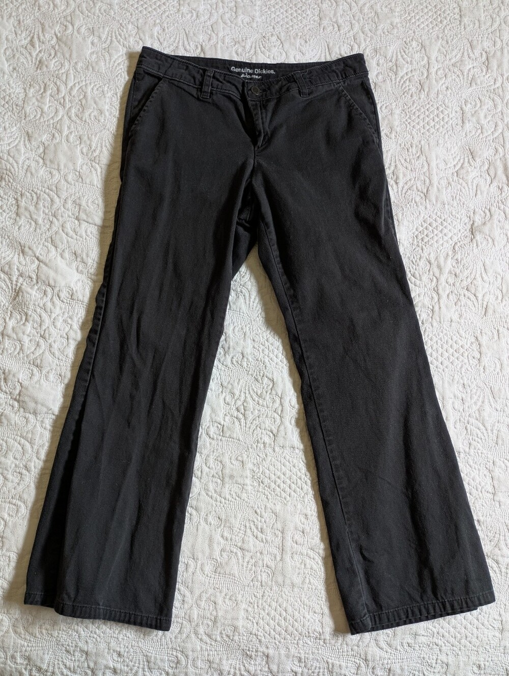 Dickies Women's Black Bootcut Work Pants